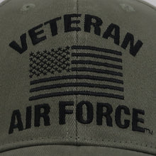 Load image into Gallery viewer, Veteran Air Force Flag Hat (OD Green)