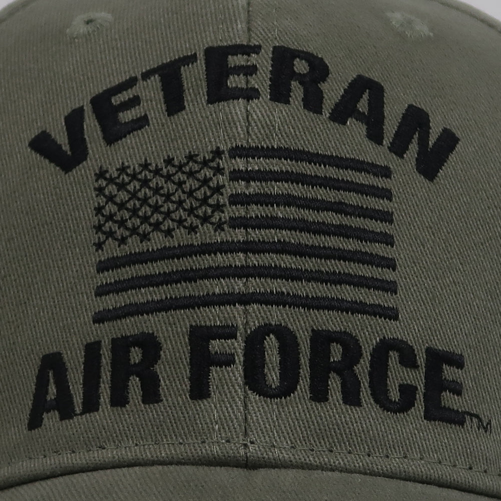 Veteran Air Force Flag Hat (OD Green) - Main Image