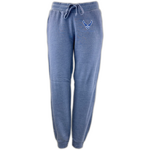 Load image into Gallery viewer, Air Force Wings Ladies Angel Fleece Pants