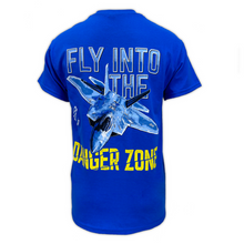 Load image into Gallery viewer, Air Force Fly Into The Danger Zone T-Shirt (Royal)