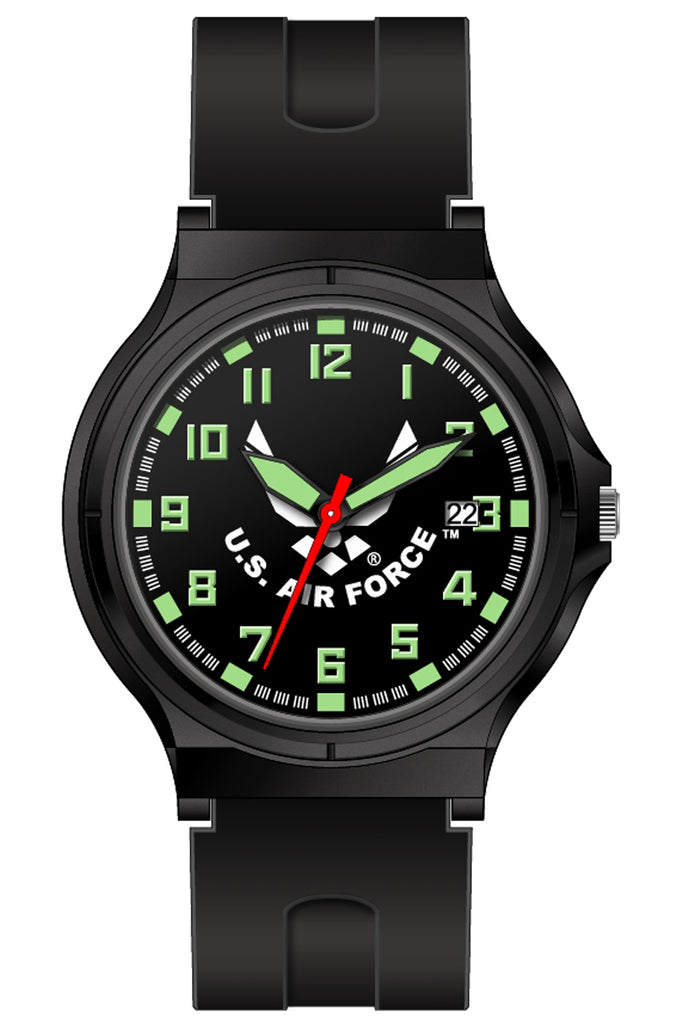 U.S. Air Force Black Strap Field Watch (Black)
