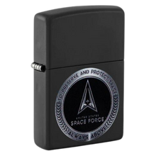 Load image into Gallery viewer, Space Force Black Matte Zippo