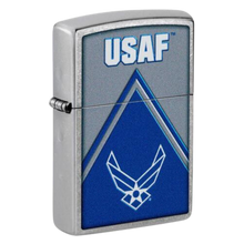 Load image into Gallery viewer, Air Force Wings Street Chrome Color Logo Zippo