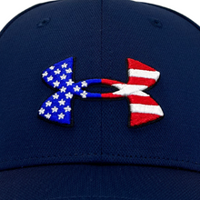 Load image into Gallery viewer, Under Armour Freedom Blitzing Hat Flex-Fit (Navy)