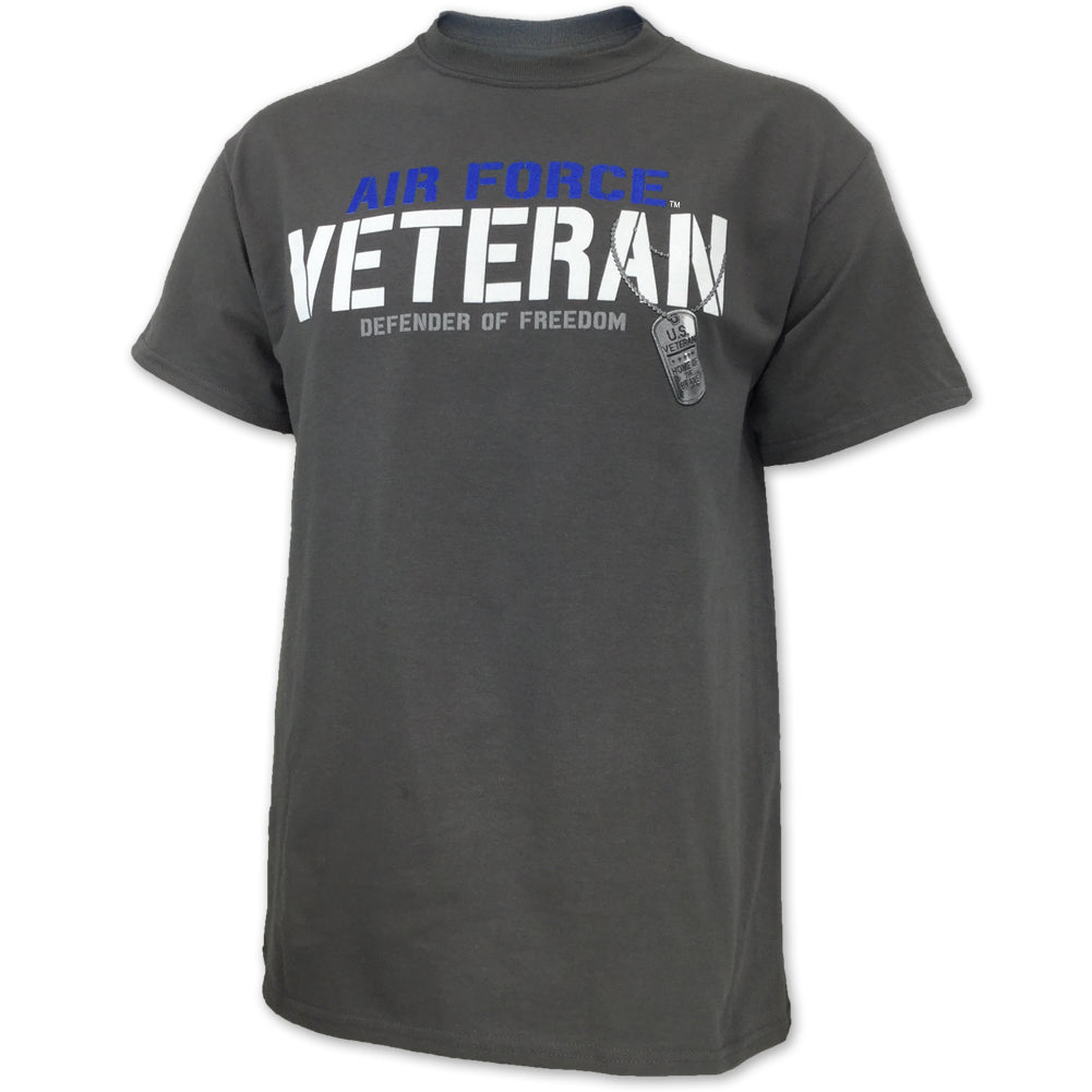 Air Force Vet Defender T-Shirt (Charcoal)