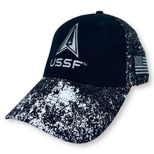 Load image into Gallery viewer, Space Force Logo Two Tone Flag Hat (Black/Star)
