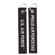 Load image into Gallery viewer, Proud Air Force Dad Key Chain