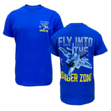 Load image into Gallery viewer, Air Force Fly Into The Danger Zone T-Shirt (Royal)