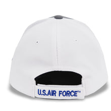 Load image into Gallery viewer, Air Force Wings Performance Hat (Grey/White)