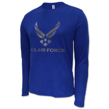 Load image into Gallery viewer, Air Force Longsleeve Performance T (Royal)