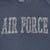 Air Force Distressed Block Comfort Colors Long Sleeve T-Shirt (Denim)