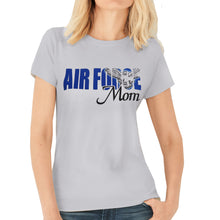 Load image into Gallery viewer, Air Force Ladies Eagle Mom T-Shirt (Silver)