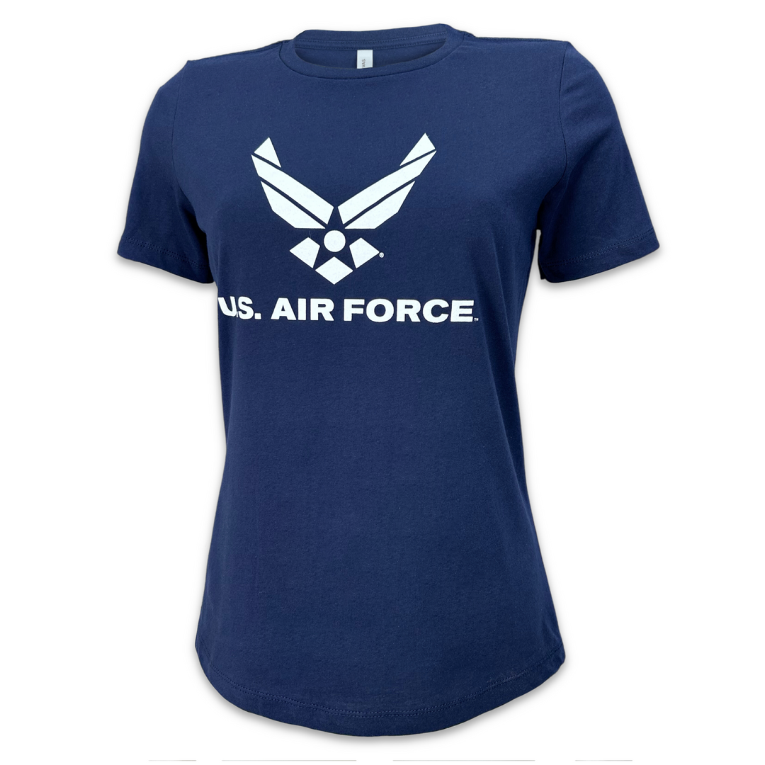 Air Force Ladies Logo Core T-Shirt (Navy)