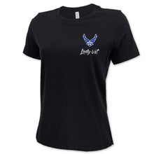 Load image into Gallery viewer, Air Force Lady Vet Left Chest Logo Ladies T-Shirt