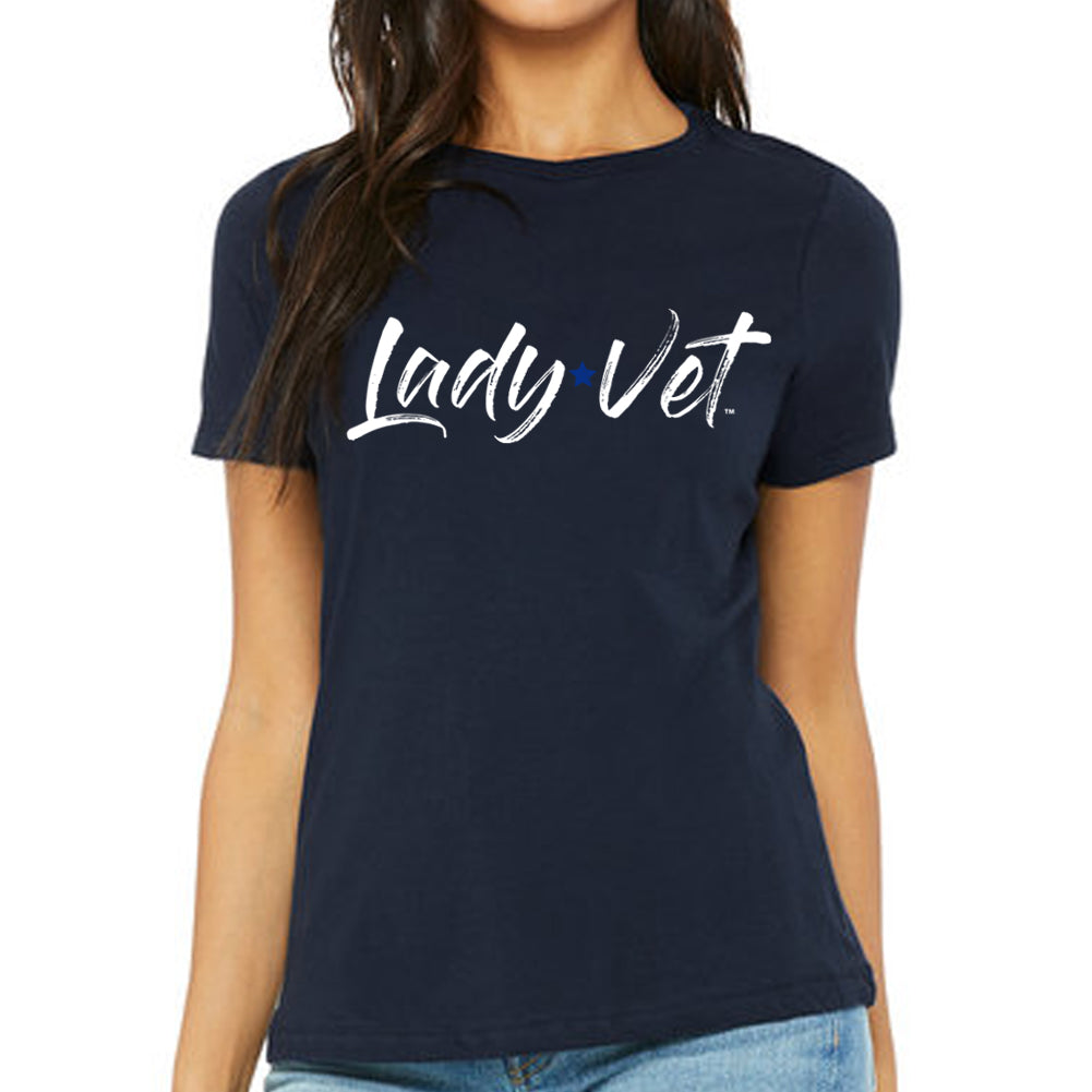Air Force Lady Vet Full Chest Logo Ladies T-Shirt