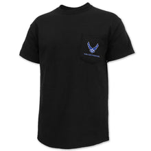 Load image into Gallery viewer, Air Force Wings Logo Pocket T-Shirt