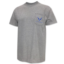 Load image into Gallery viewer, Air Force Wings Logo Pocket T-Shirt