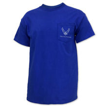 Load image into Gallery viewer, Air Force Wings Logo Pocket T-Shirt
