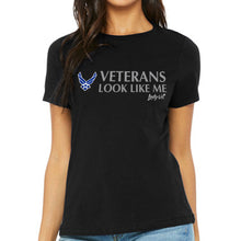 Load image into Gallery viewer, Air Force Vet Looks Like Me Ladies T-Shirt