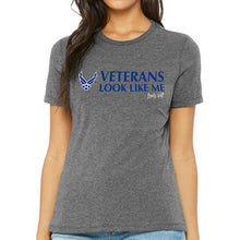 Load image into Gallery viewer, Air Force Vet Looks Like Me Ladies T-Shirt