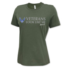 Load image into Gallery viewer, Air Force Vet Looks Like Me Ladies T-Shirt