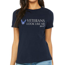 Load image into Gallery viewer, Air Force Vet Looks Like Me Ladies T-Shirt