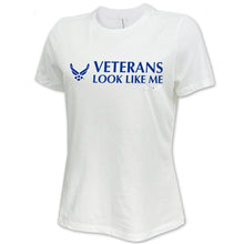 Load image into Gallery viewer, Air Force Vet Looks Like Me Ladies T-Shirt