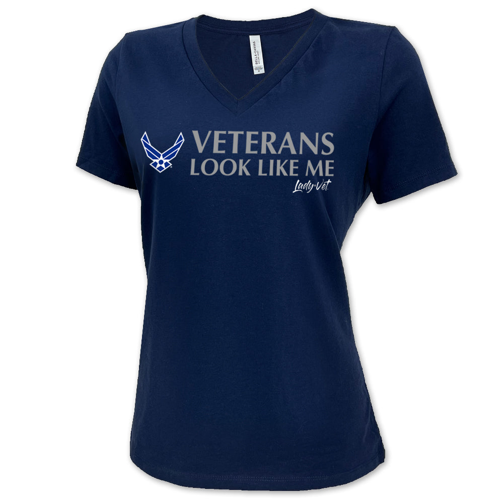 Air Force Vet Looks Like Me V-Neck T-Shirt