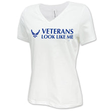 Load image into Gallery viewer, Air Force Vet Looks Like Me V-Neck T-Shirt