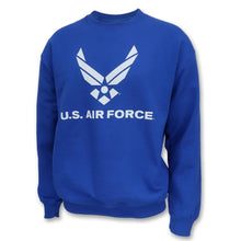 Load image into Gallery viewer, Air Force Wings Logo Crewneck (Royal)