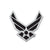 Air Force Wings Chrome Emblem