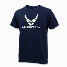 Load image into Gallery viewer, Air Force Youth Logo Core T-Shirt (Navy)