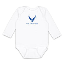 Load image into Gallery viewer, Air Force Wings Infant Long Sleeve Bodysuit