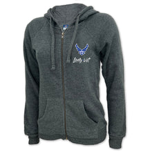 Load image into Gallery viewer, Air Force Lady Vet Left Chest Logo Full Zip Hood