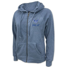 Load image into Gallery viewer, Air Force Lady Vet Left Chest Logo Full Zip Hood