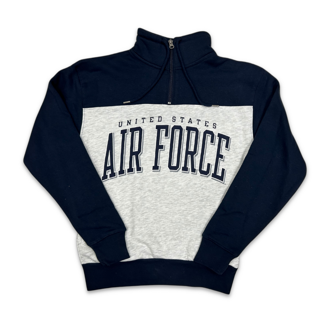 United States Air Force Big Cotton Retro 1/4 Zip (Navy)
