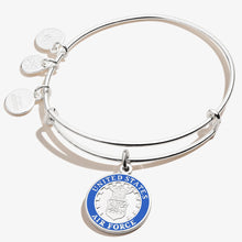 Load image into Gallery viewer, Alex and Ani Air Force Bangle Bracelet (Silver)