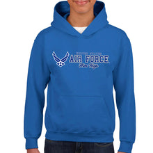 Load image into Gallery viewer, Air Force Aim High Chest Print Youth Hood