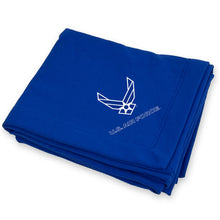 Load image into Gallery viewer, Air Force Wings DryBlend Fleece Stadium Blanket (Royal)