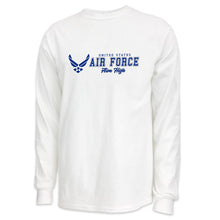 Load image into Gallery viewer, United States Air Force Aim High Logo Long Sleeve T-Shirt