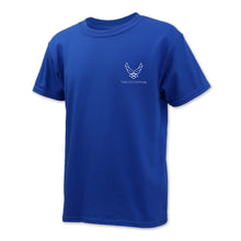Load image into Gallery viewer, Air Force Youth Wings Left Chest Logo T