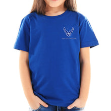 Load image into Gallery viewer, Air Force Youth Wings Left Chest Logo T