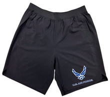 Load image into Gallery viewer, Air Force Wings Under Armour Academy Shorts (Black)