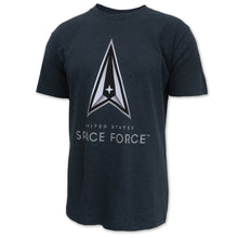 Load image into Gallery viewer, United States Space Force Logo T-Shirt (Heather Navy)