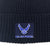 Air Force Wings Ladies Belgian Waffle Knit (Navy)