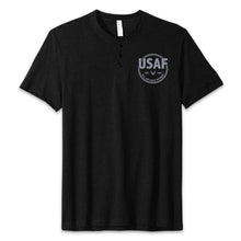 Load image into Gallery viewer, Air Force Veteran Mens Henley T-Shirt