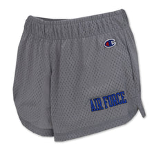 Load image into Gallery viewer, Air Force Champion Ladies Mesh Shorts (Grey)