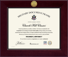 Load image into Gallery viewer, U.S. Air Force Century Gold Engraved Certificate Frame (Horizontal)