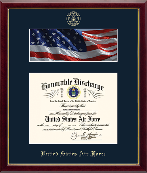 United States Air Force General under Honorable conditions Discharge  Certificate