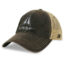 Load image into Gallery viewer, USSF Logo Trucker Hat (Black)